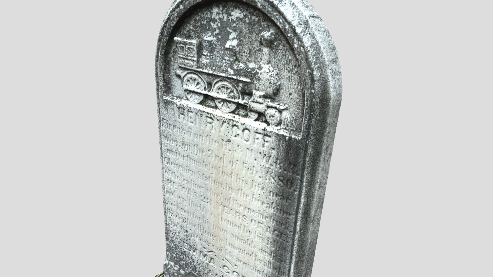 Henry Coff: Railway Fireman's Tombstone