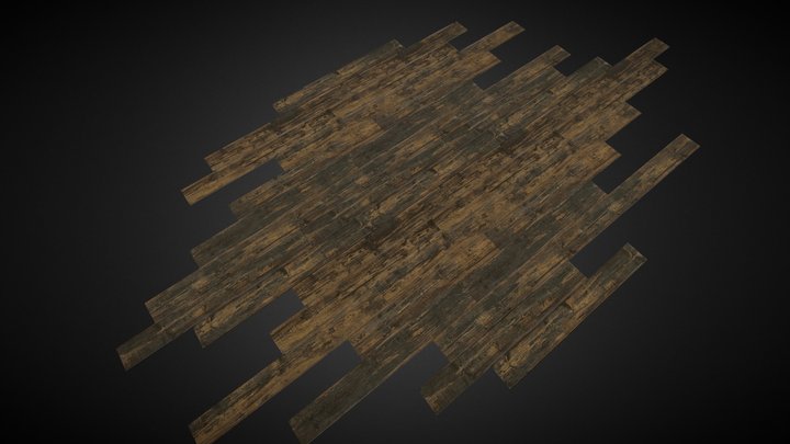 PBR Wood Floor 3D Model