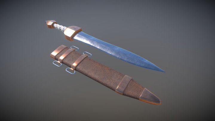 Roman Gladius 3D Model