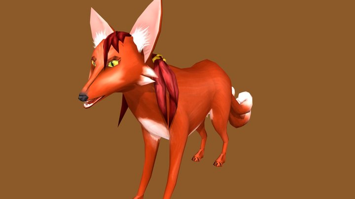 Kitsune do Outono 3D Model