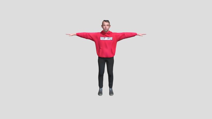Person standing with arms outstretched