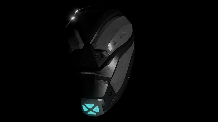Scifi Helmet mk50 3D Model