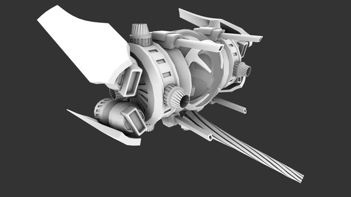 Gimbal Ship 3D Model