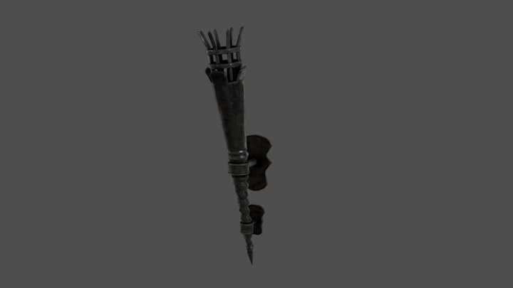 Old Torch 3D Model