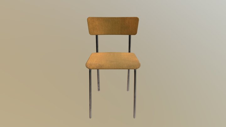 School Chair 3D Model