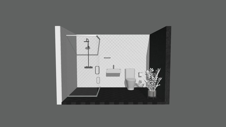 Standar bathroom 3D Model