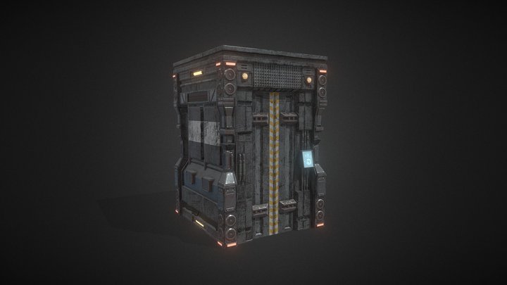 Futuristic Lift 3D Model