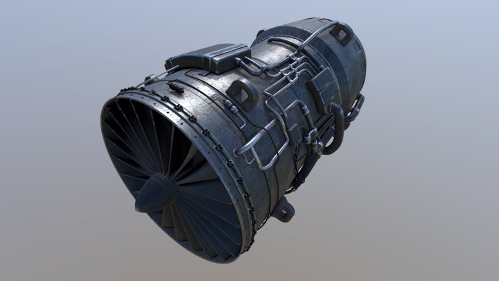 TurboJet 3D Model