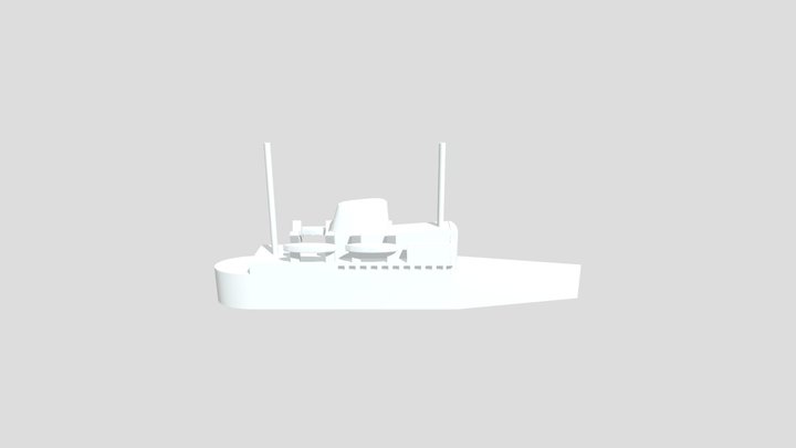 Прогулочный теплоход "Mazowsze" v2 – Free 3D Model STL