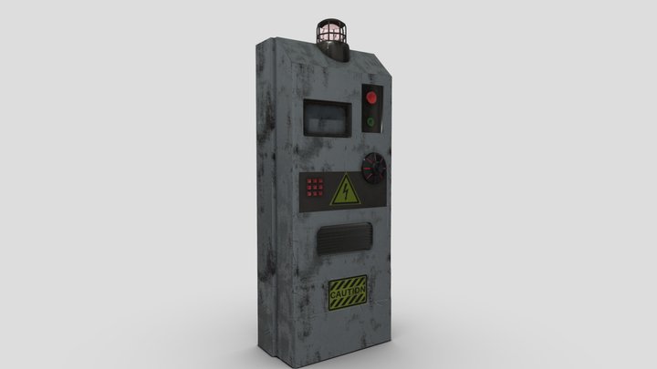 Industrial Electrical Control Box | Sci-Fi – Kostenloses 3D-Modell STL