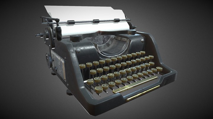 Typewriter 3D Model