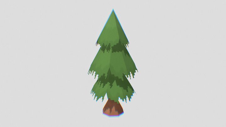 Retro Tree 3D Model