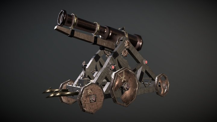 Fantasy Cannon 3D Model