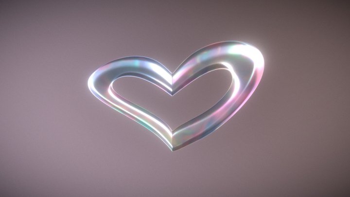 Stylized heart model 3D Model