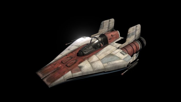 A-wing – Free 3D Model STL