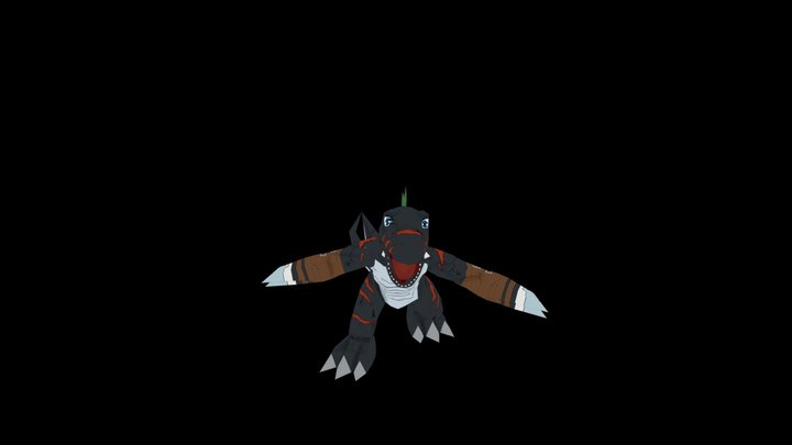 Digimon New Century - Dark Tyrannomon 3D Model