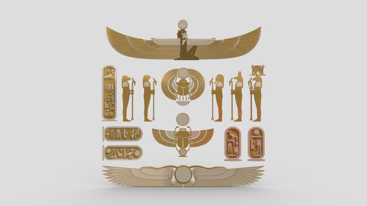 Egyptian Symbols - 048 3D Model