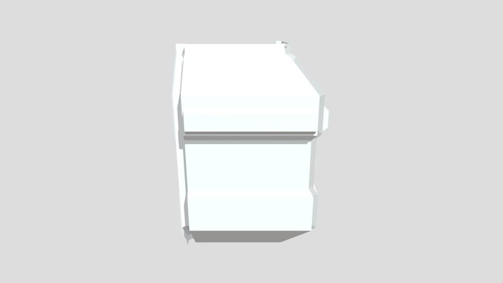 Scifi_ Wall Corner_ Outer 3D Model