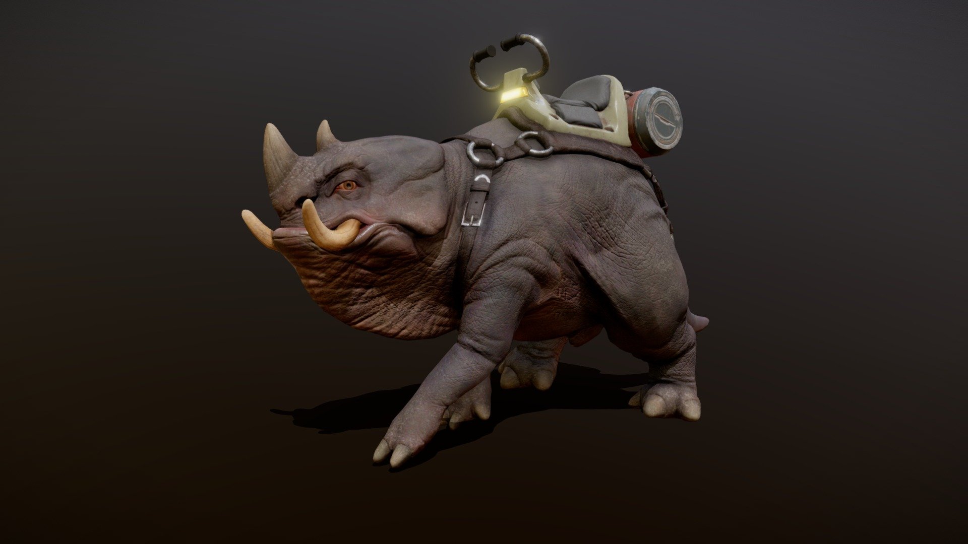 HIPPOSAURUS ANIMATIONS Buy Royalty Free 3D model by PROTOFACTOR, INC