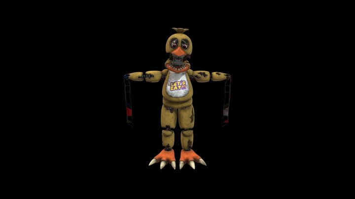 Withered Chica - Five Nights At Freddy's 2 3D Model