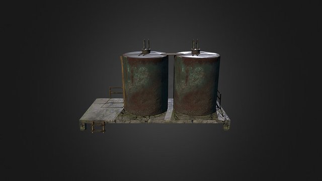 Oil tank 3D Model