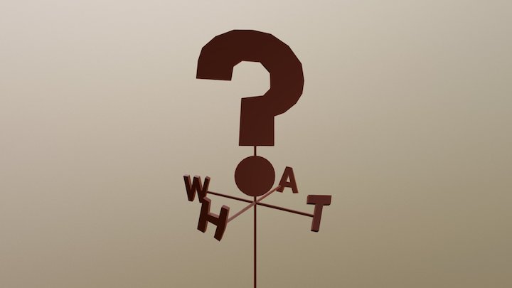 "What" weathervane from Gravity Falls 3D Model