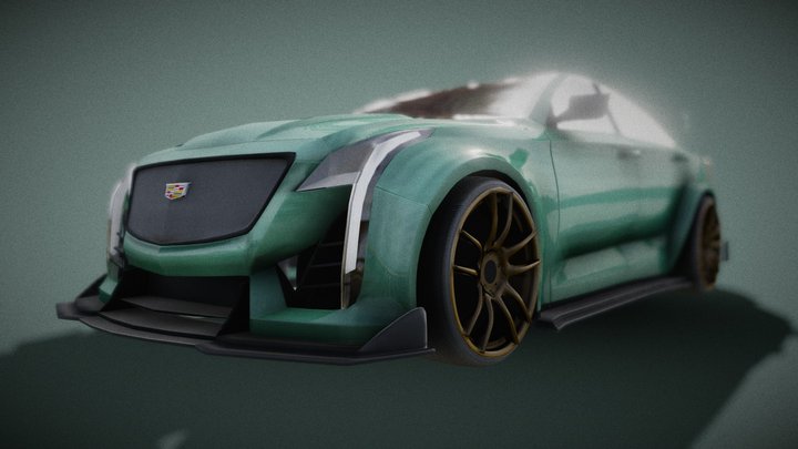 Cadillac ct5-v Blackwing 2024 concept 3D Model
