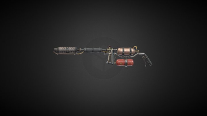 Makeshift Flamethrower 3D Model