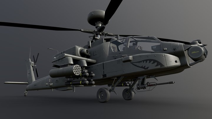 Boeing AH-64D Apache Longbow 3D Model