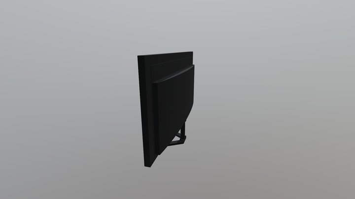 Low Poly Modern PC Monitor - Desktop Screen