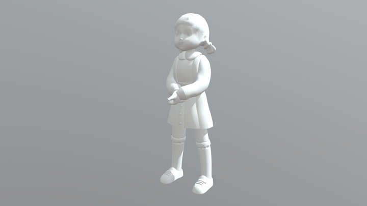 Young hee squid game doll season 3 jump rope 3D Model