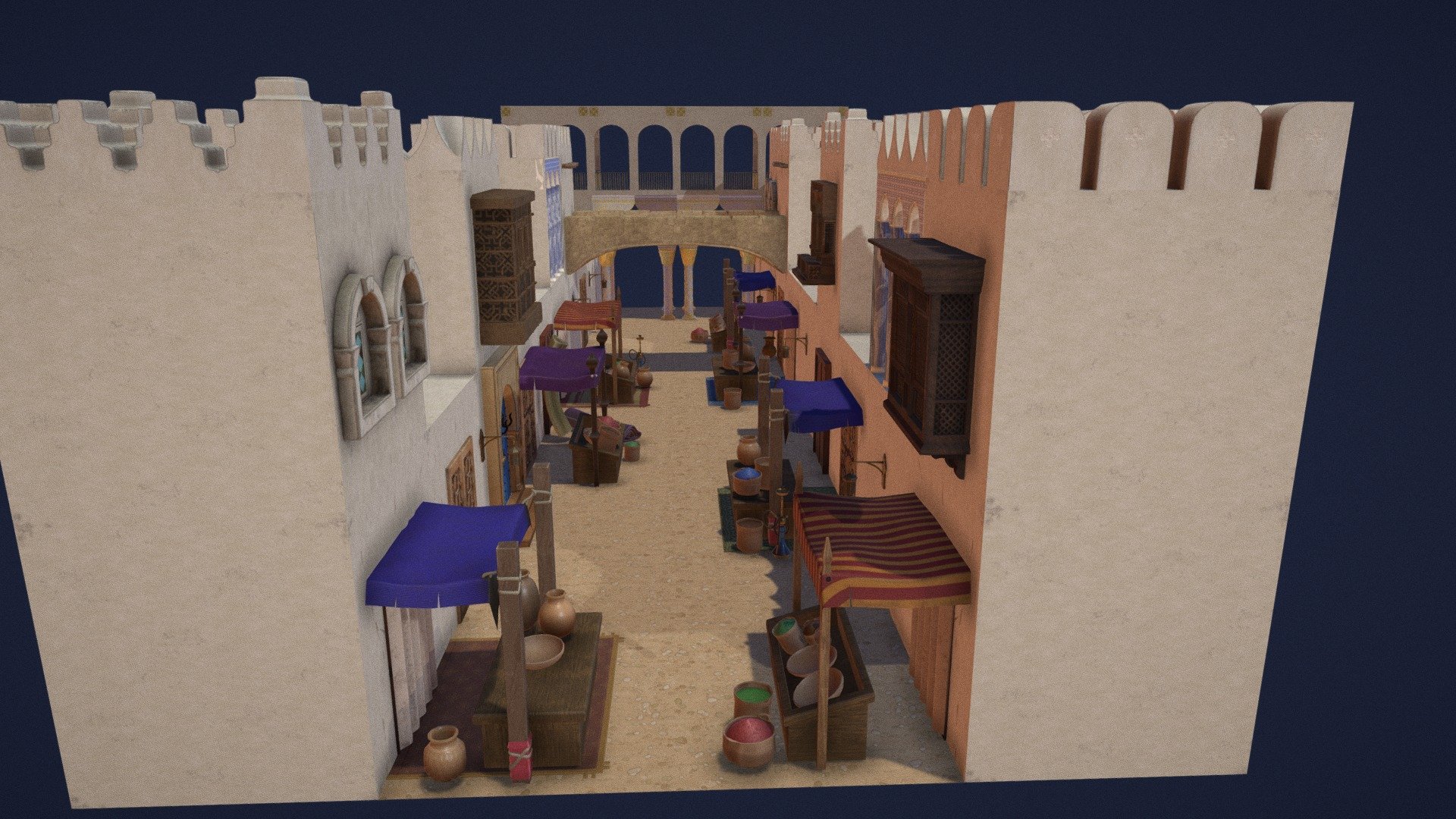 Arabic Modular Stage - 3D model by sduek [b1377a8] - Sketchfab