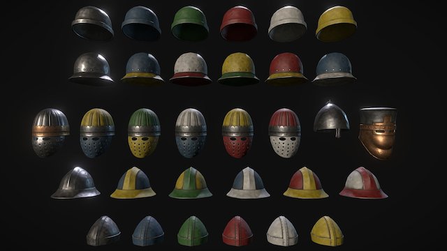 helmets (HD) 3D Model