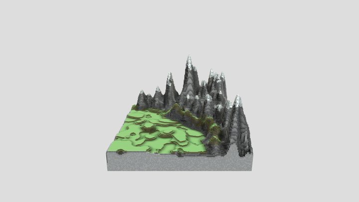 Mountain Terrain 3D Model