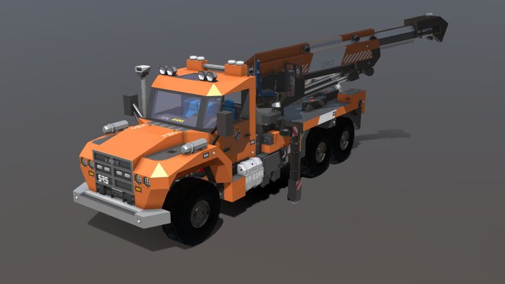 K80 Boar Heavy Rotator Truck 3D Model