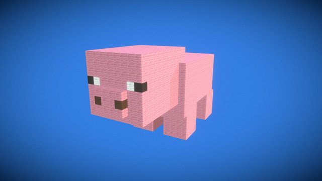 Minecraft Pig 3D Model