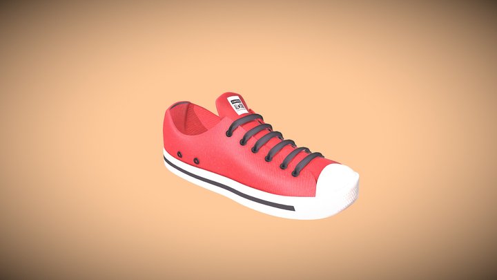 Shoes Converse All Star Edition Red 3D Model