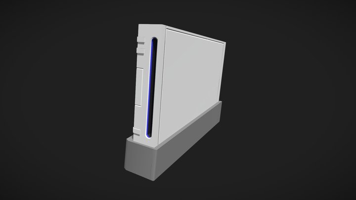 WII Console 3D Model