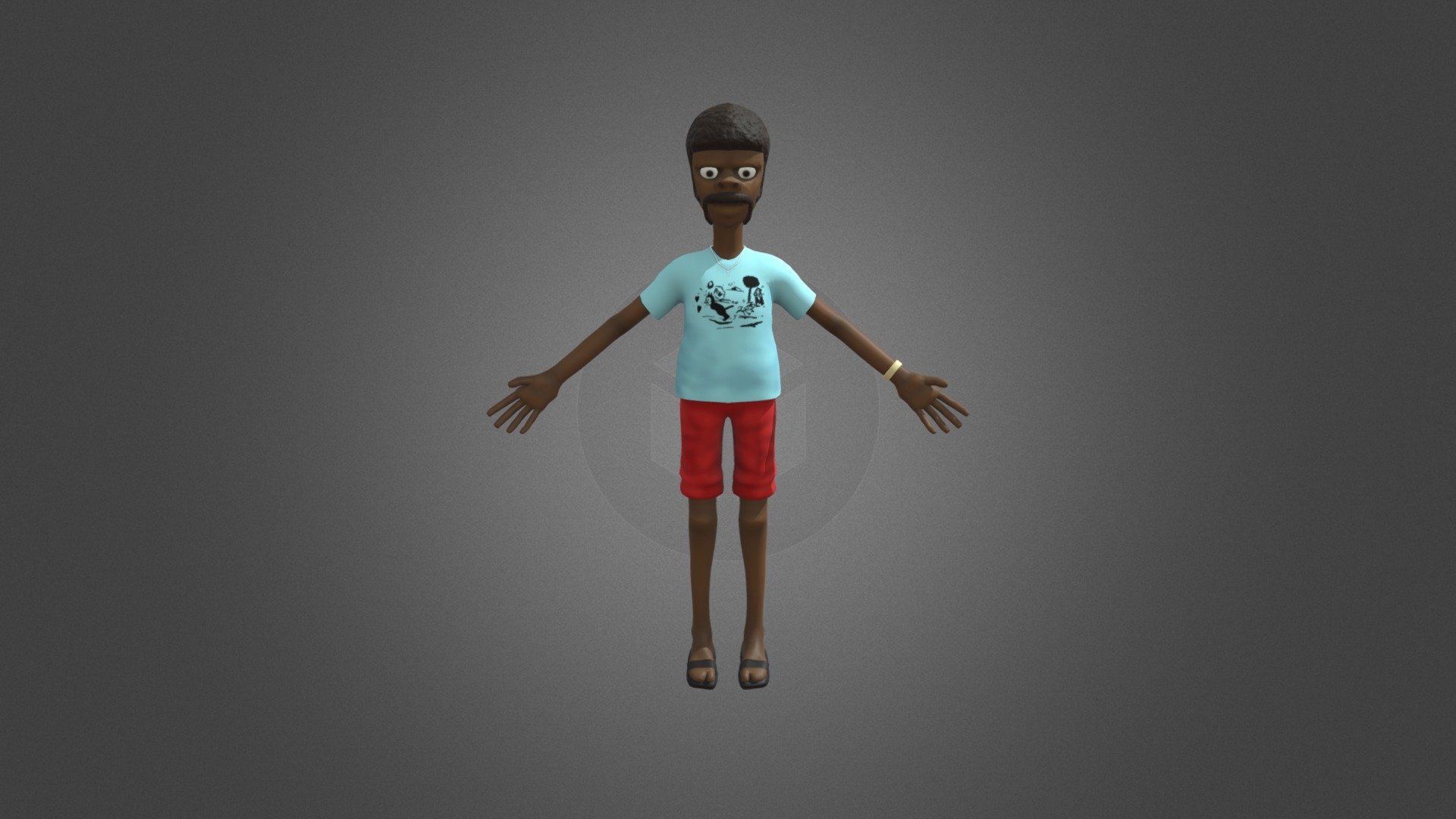 Jules Winnfield Stylized T-Pose