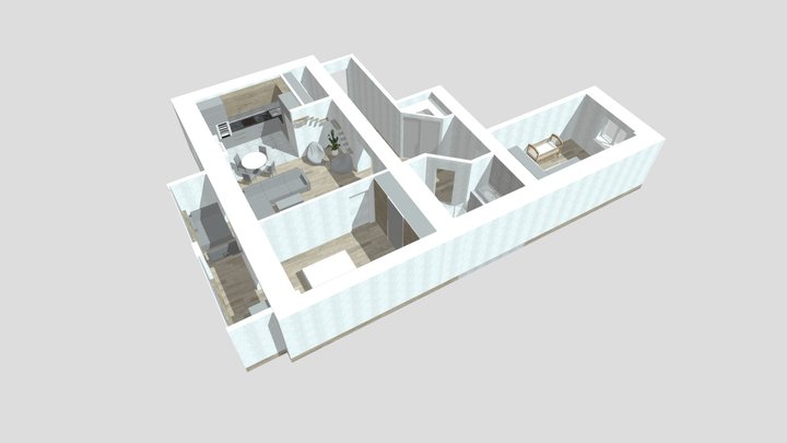 Квартира Щетининых 3D Model