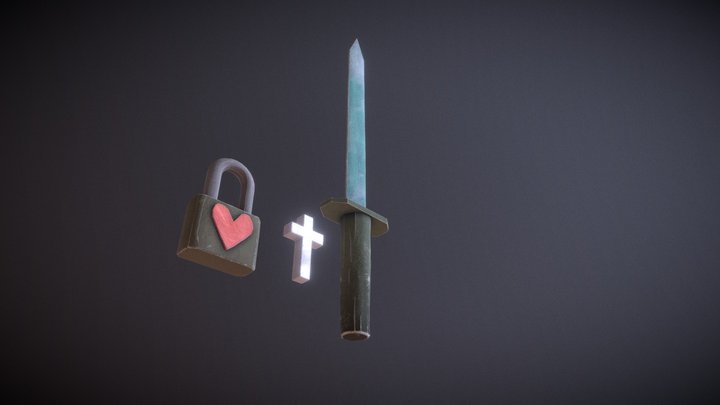 pack ✝️🗡🔒 3D Model