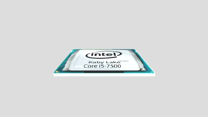 Intel cpu 3D Model