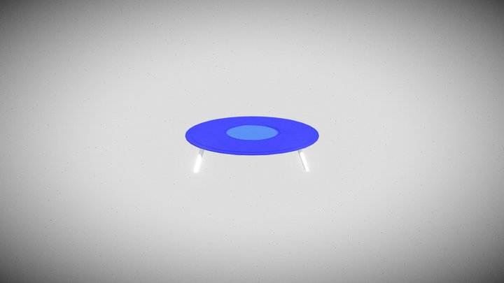 Trampoline High Poly 3D Model