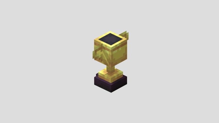 Gold trophy2 3D Model