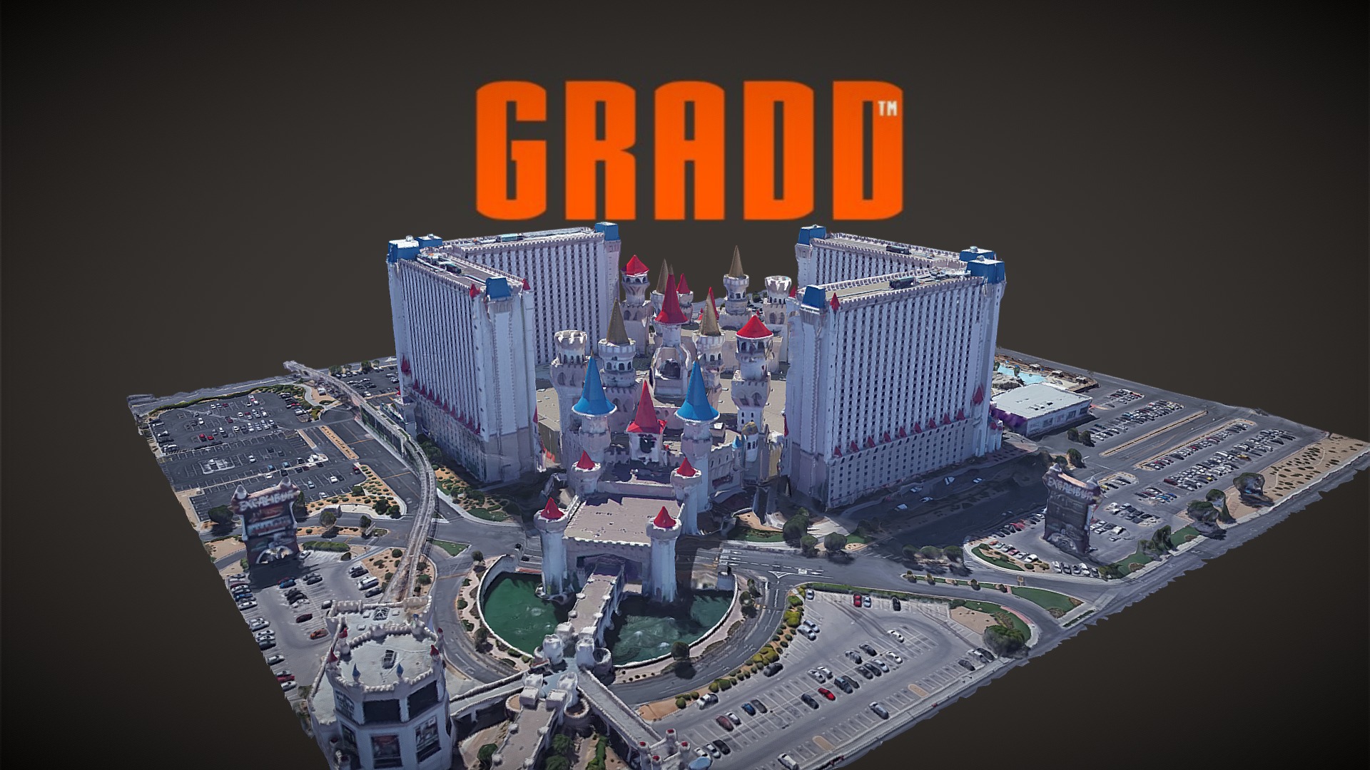 3D model GRADD 3D Model – Excalibur Casino – Las Vegas - This is a 3D model of the GRADD 3D Model - Excalibur Casino - Las Vegas. The 3D model is about map.