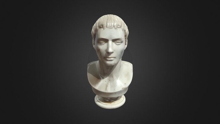 Busto de Mármore Romano 3D Model