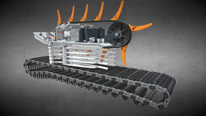 Animation Égreneur 3D Model