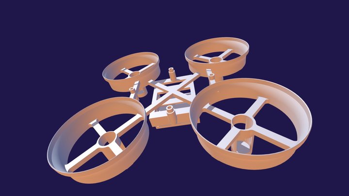 Mini drone whoop frame 3D Model