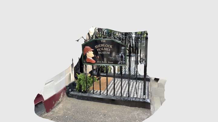 Sherlock Holmes Museum (sign) - Baker Street 3D Model