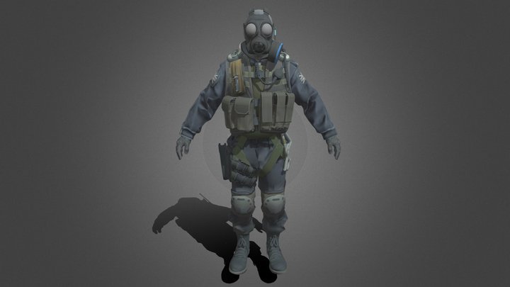 CTM_SAS | CS2 Agent Model 3D Model
